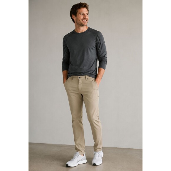 lululemon athletica Other - Lululemon ABC Pants Classic Fit Trouser Warpstreme M5426S Size 38x33.5 Tofino